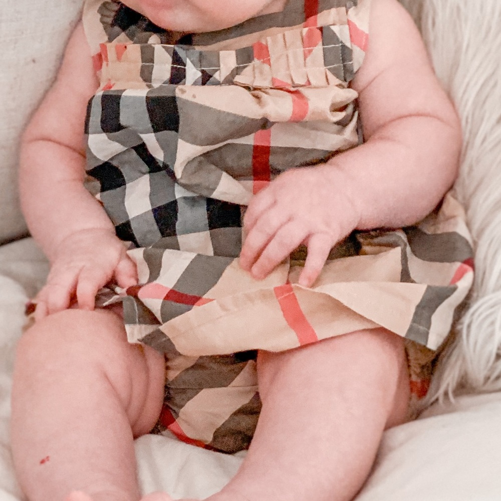 Authentic Burberry dress and matching bloomers